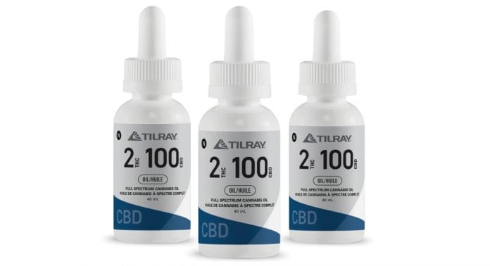 Tilray exports 2:100 CBD oil to the United Kingdom