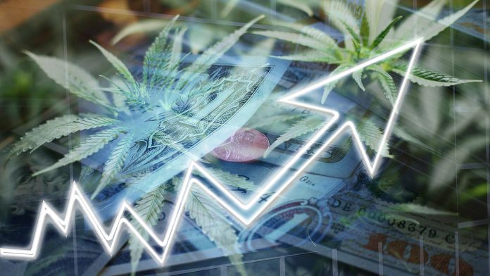 Cannabis Stocks Soaring High Quality Stock Photo The budding opportunity in the $12 billion (~€10.6 billion) cannabis industry