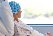 Research suggests that the economic cost of cancer is £7.6bn cancer patient looking out the window