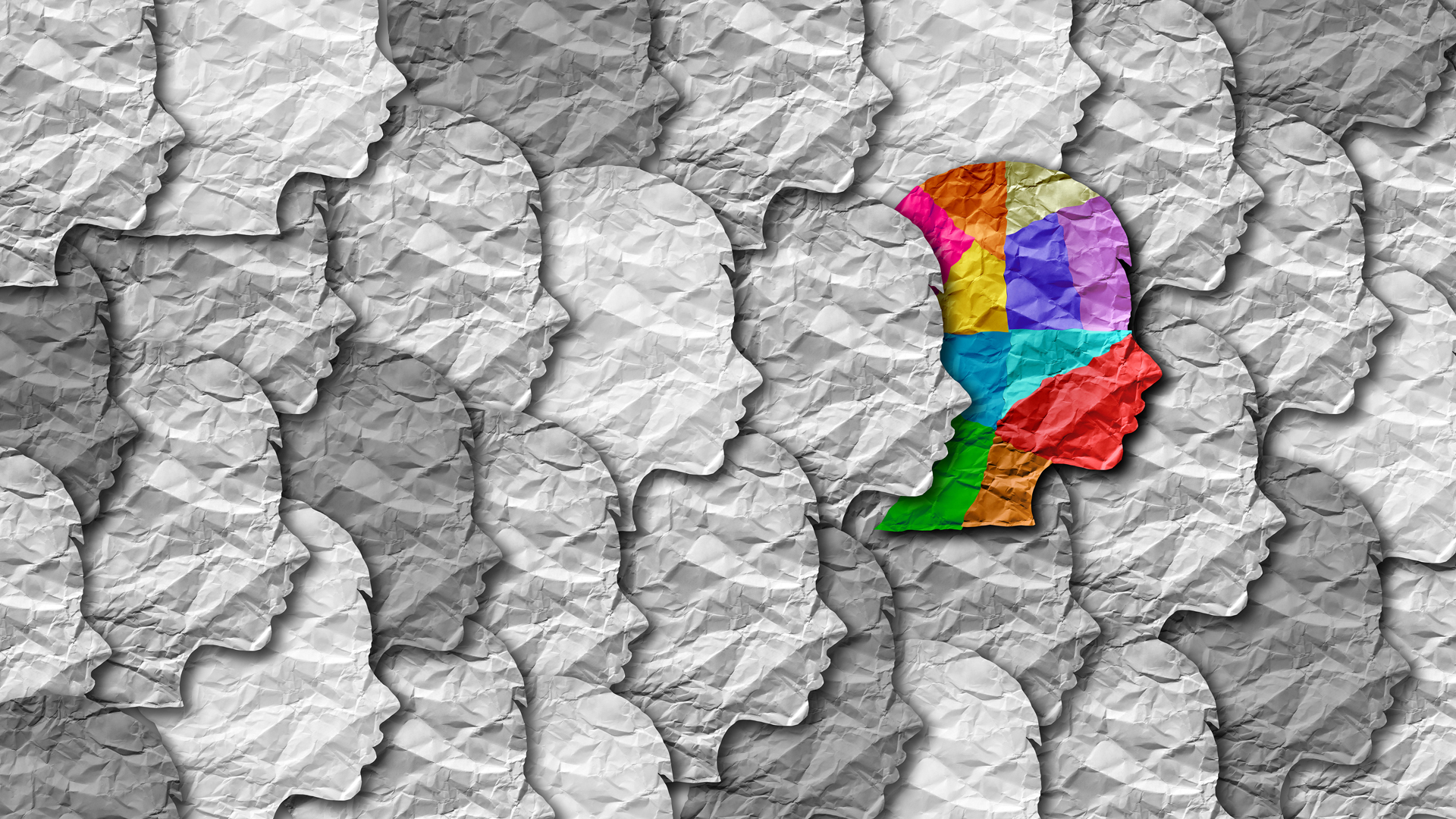 Autism syndrome person and Autistic social developmental education disorder puzzle children symbol as a child special learning icon as jigsaw pieces coming together to form a young student head in a 3D illustration.