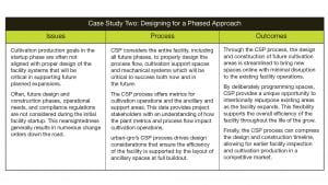 Fig. 3 Table for designing for a phased approach