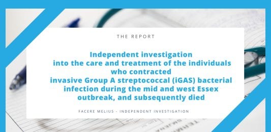 Investigating bacterial infection outbreak in mid and west Essex