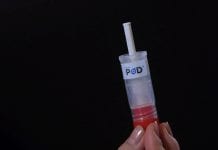 Collecting saliva in a tube to test for COVID-19