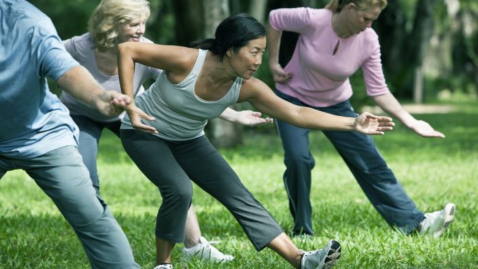 Tai chi class physical activity
