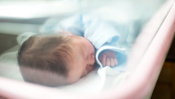 The effect of antibiotics after birth on gut microbes of babies