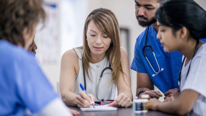 Doctor's meeting antimicrobial stewardship