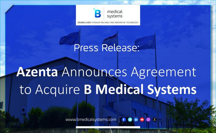 Azenta announces acquisition of B Medical Systems