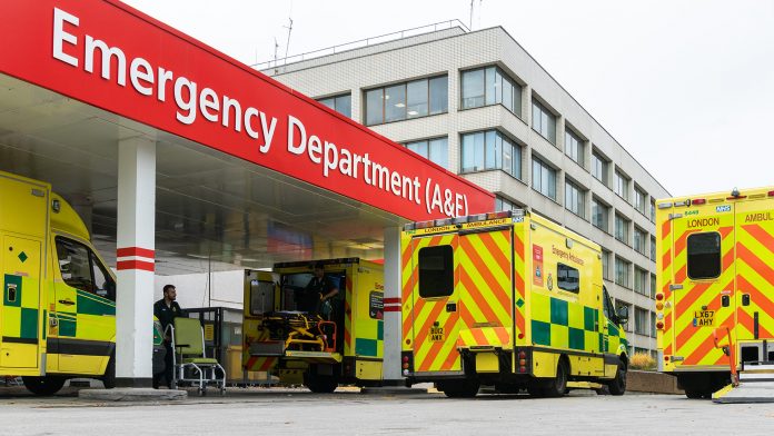 7th,Oct,2019,-,London,,Uk.,Ambulance,Vehicles,In,Emergency NHS emergency care