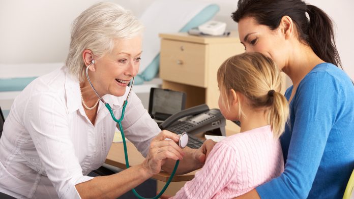 British,Gp,Examining,Young,Child,With,Mother elective care waiting lists